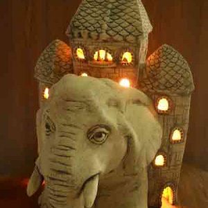 Светильник Слон с домом (А)